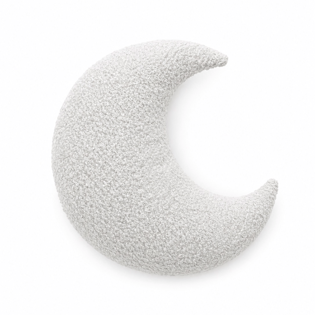 MeowBaby Deko-Kissen Mond - Soft Bouclé Edition