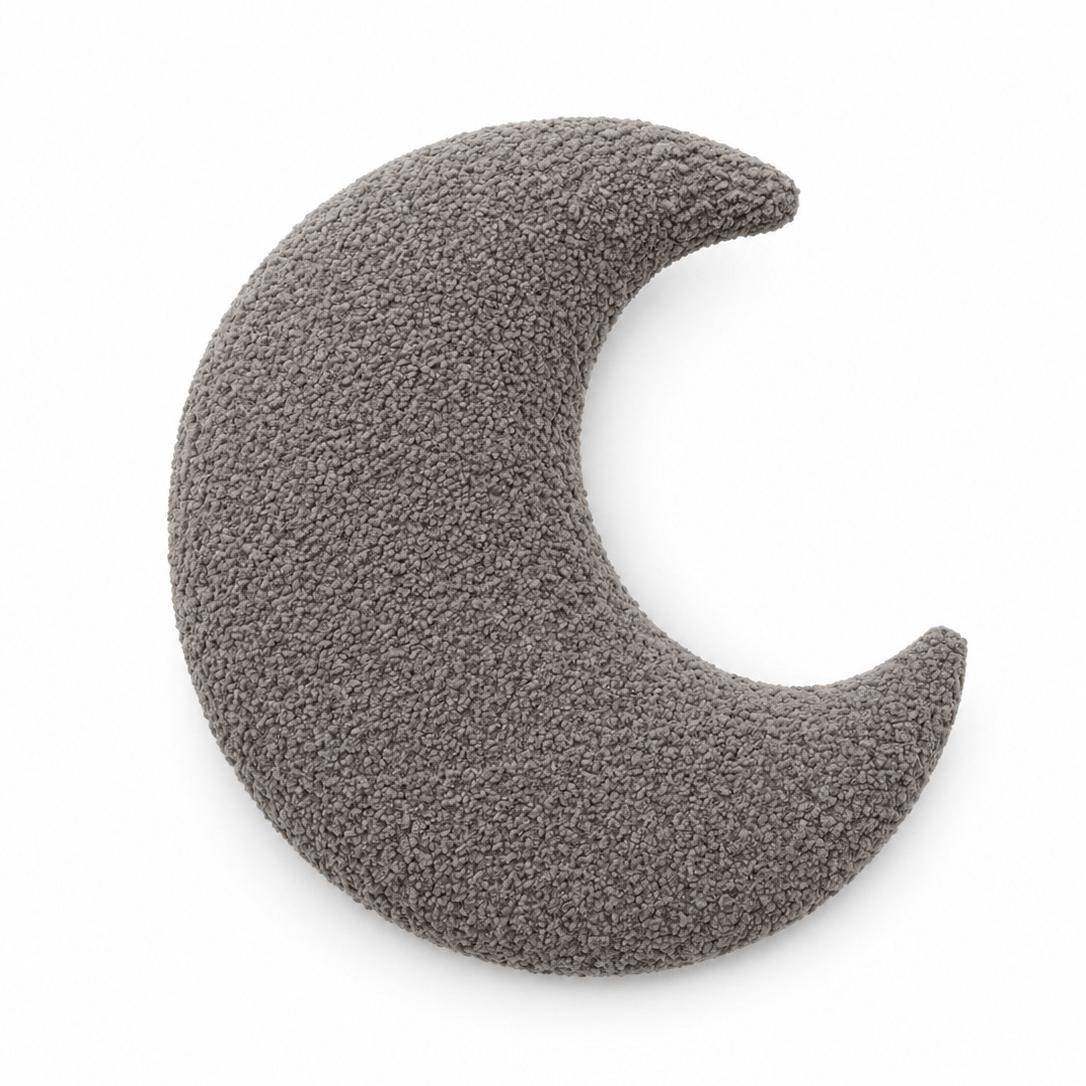 MeowBaby Deko-Kissen Mond - Soft Bouclé Edition