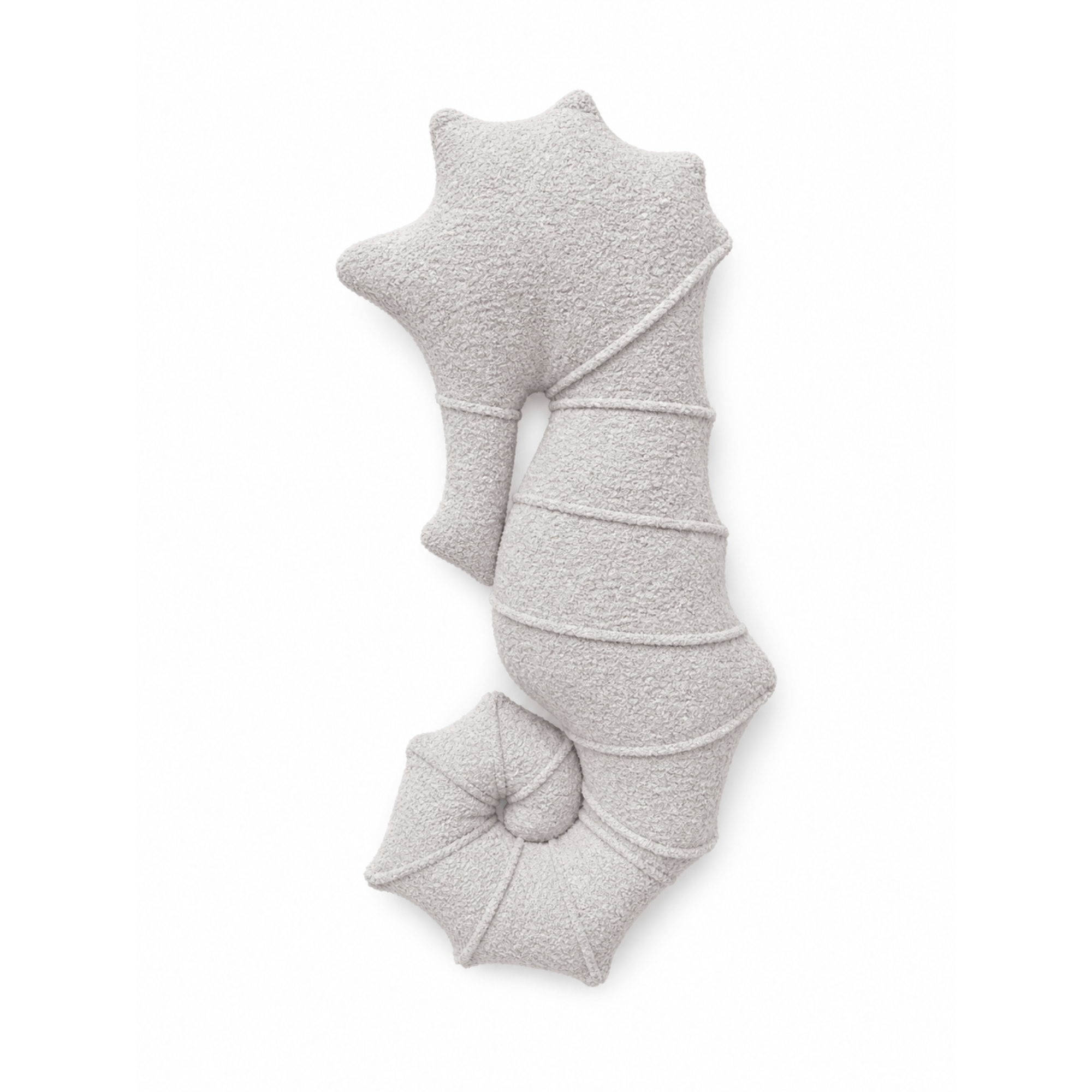 MeowBaby Deko-Kissen Seepferdchen - Soft Bouclé Edition