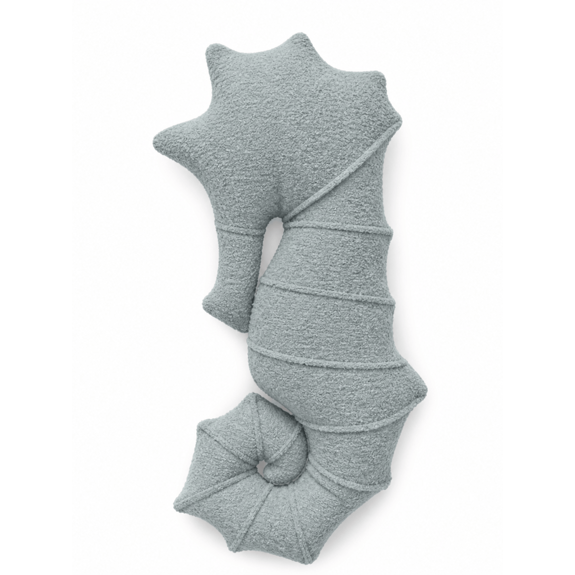 MeowBaby Deko-Kissen Seepferdchen - Soft Bouclé Edition