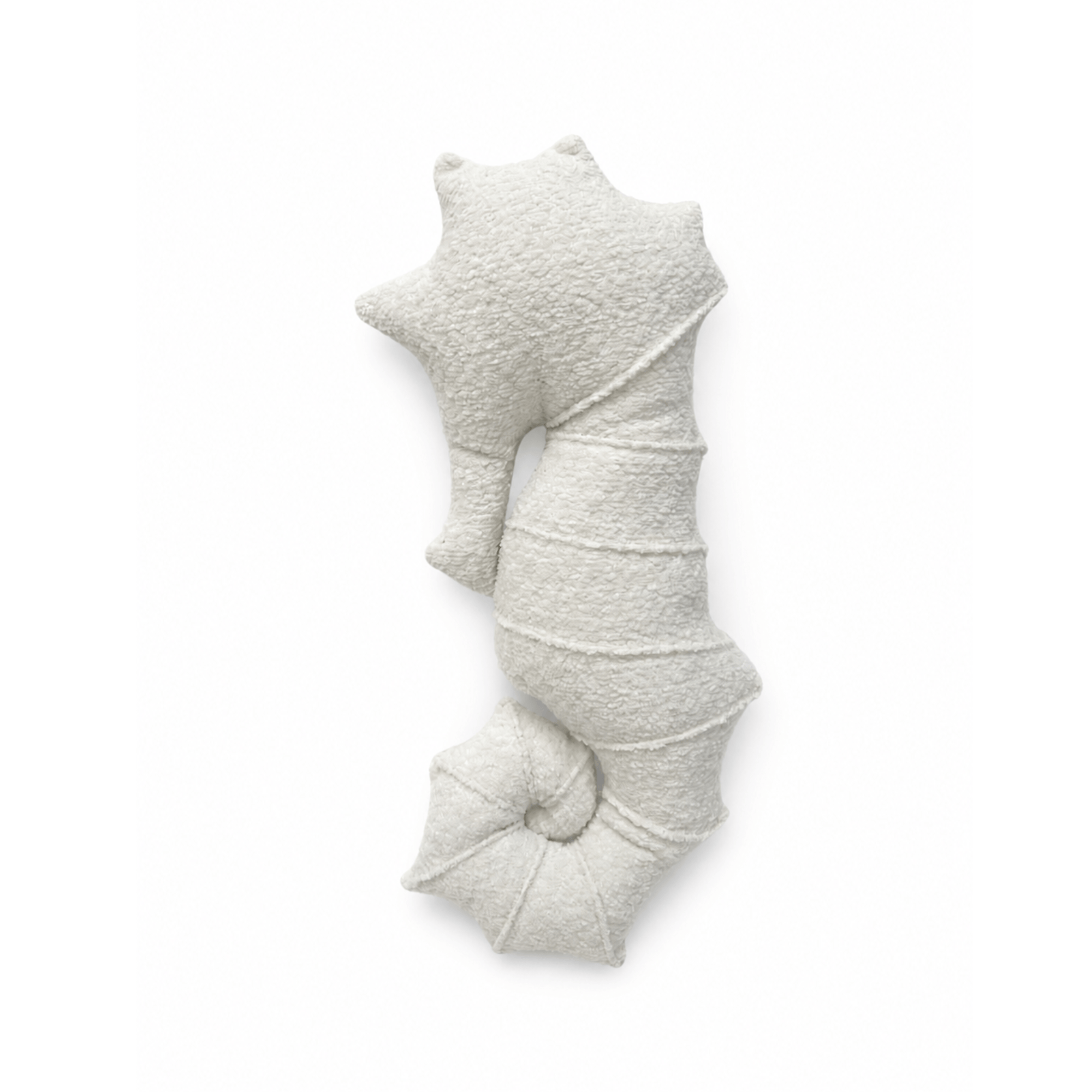 MeowBaby Deko-Kissen Seepferdchen - Soft Bouclé Edition