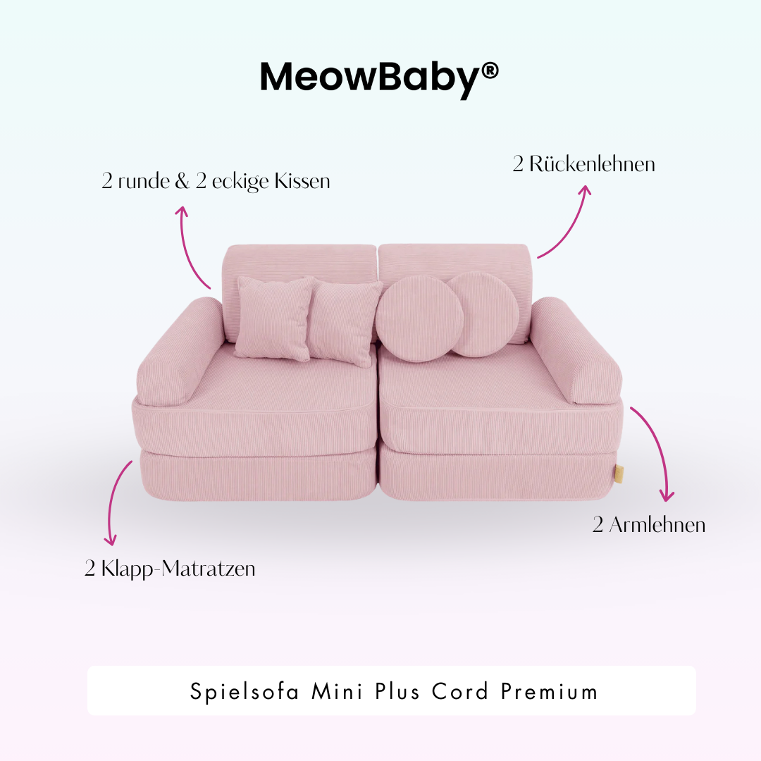 MeowBaby Spielsofa Mini Plus Cord Premium