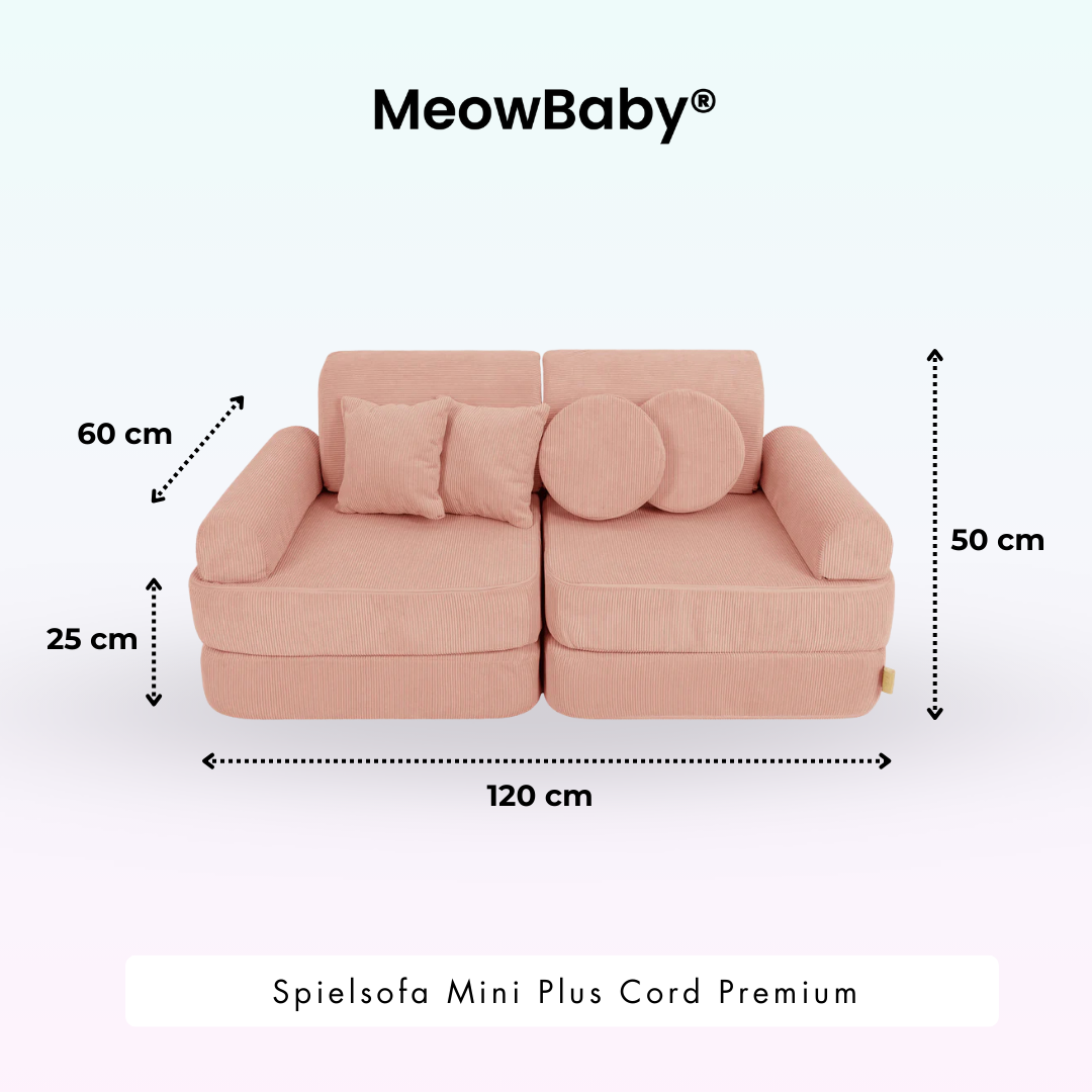 MeowBaby Spielsofa Mini Plus Cord Premium