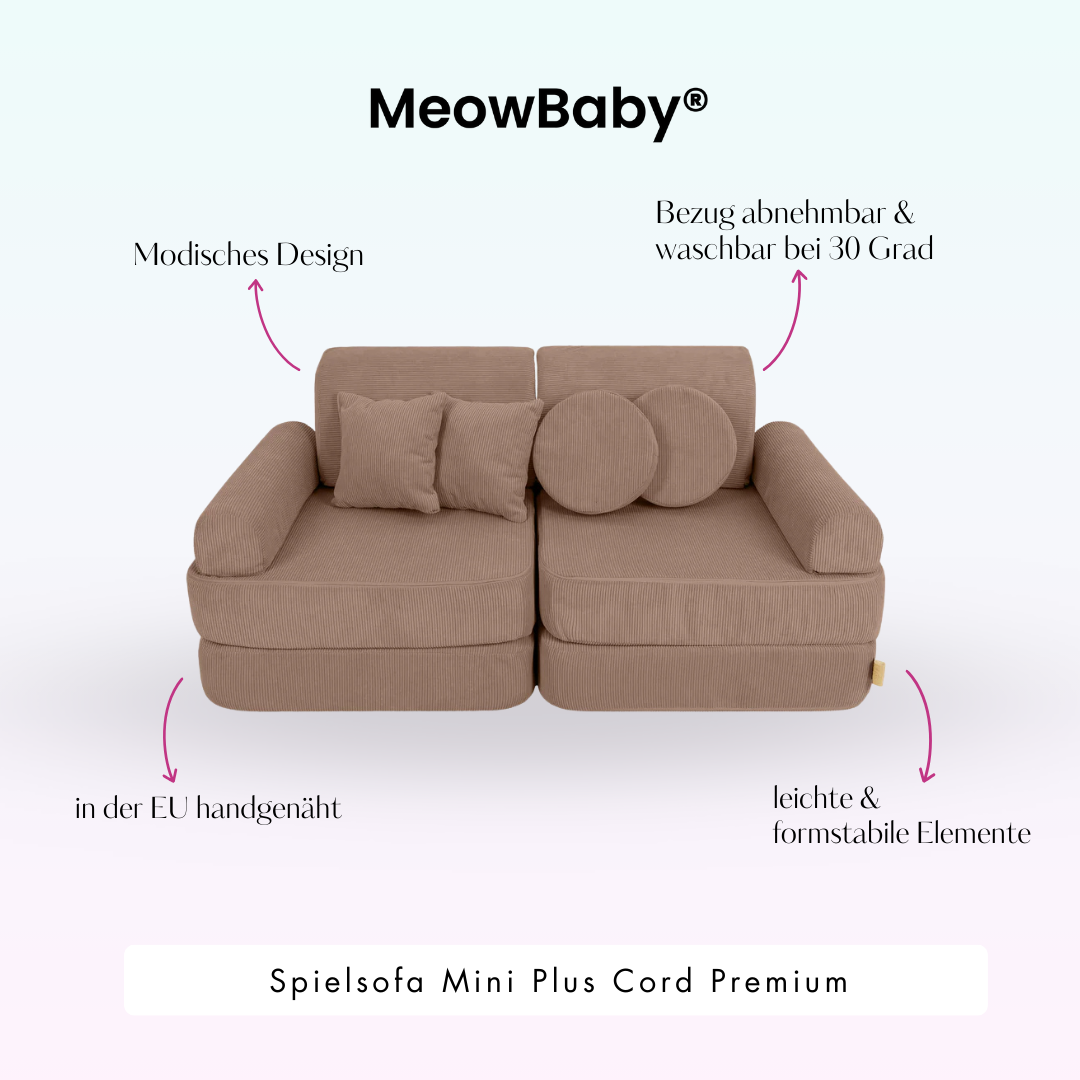 MeowBaby Spielsofa Mini Plus Cord Premium