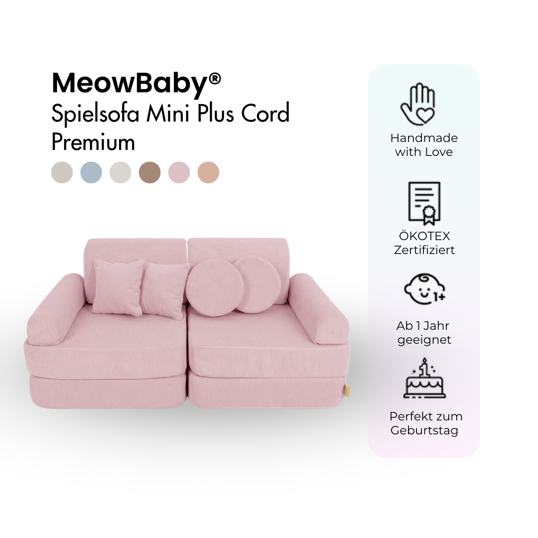 MeowBaby Spielsofa Mini Plus Cord Premium