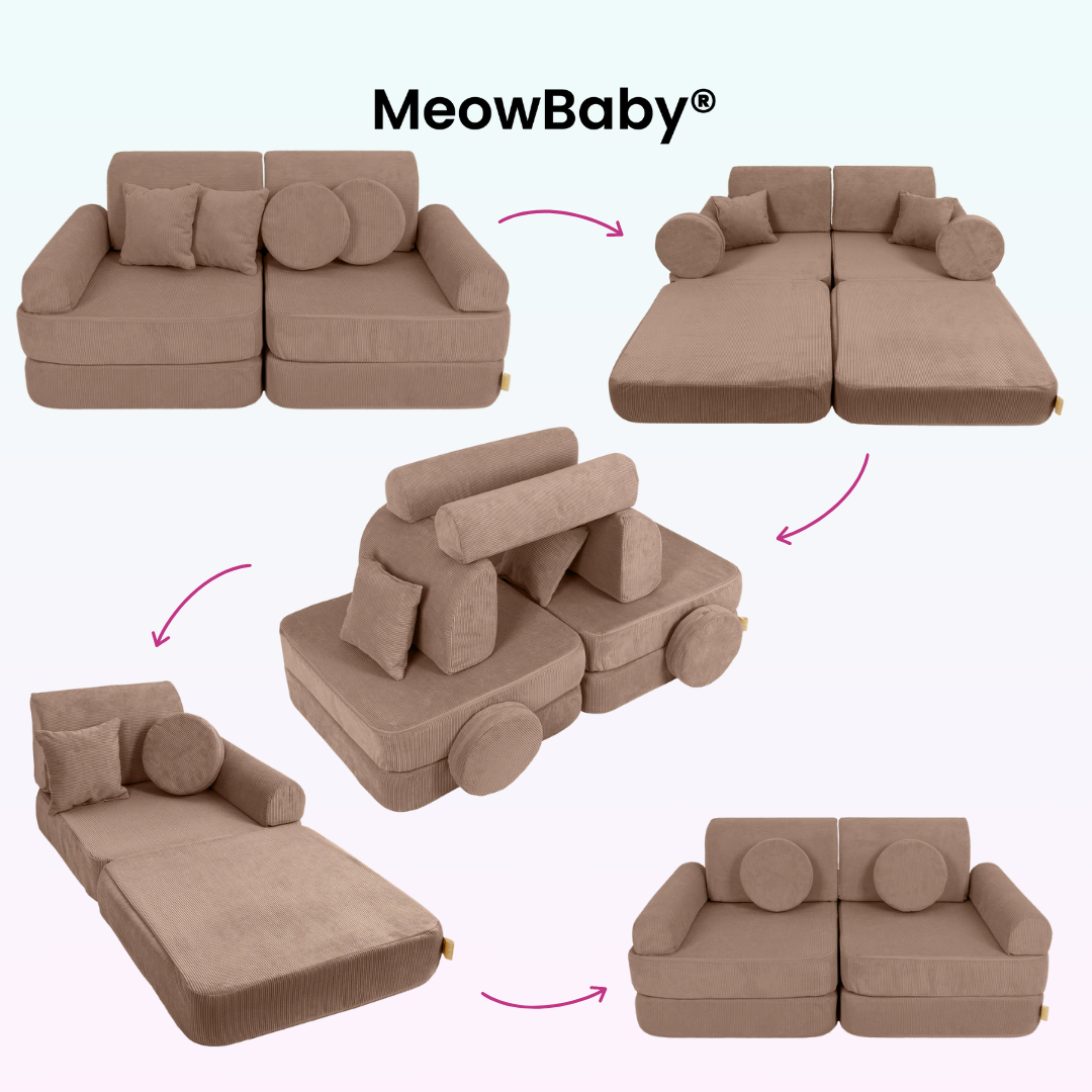 MeowBaby Spielsofa Mini Plus Cord Premium