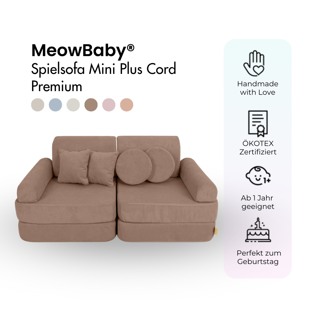 MeowBaby Spielsofa Mini Plus Cord Premium