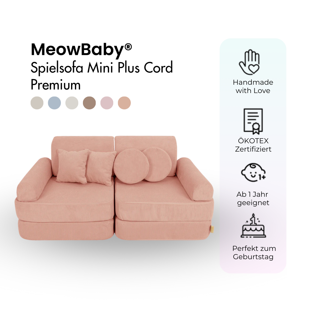 MeowBaby Spielsofa Mini Plus Cord Premium