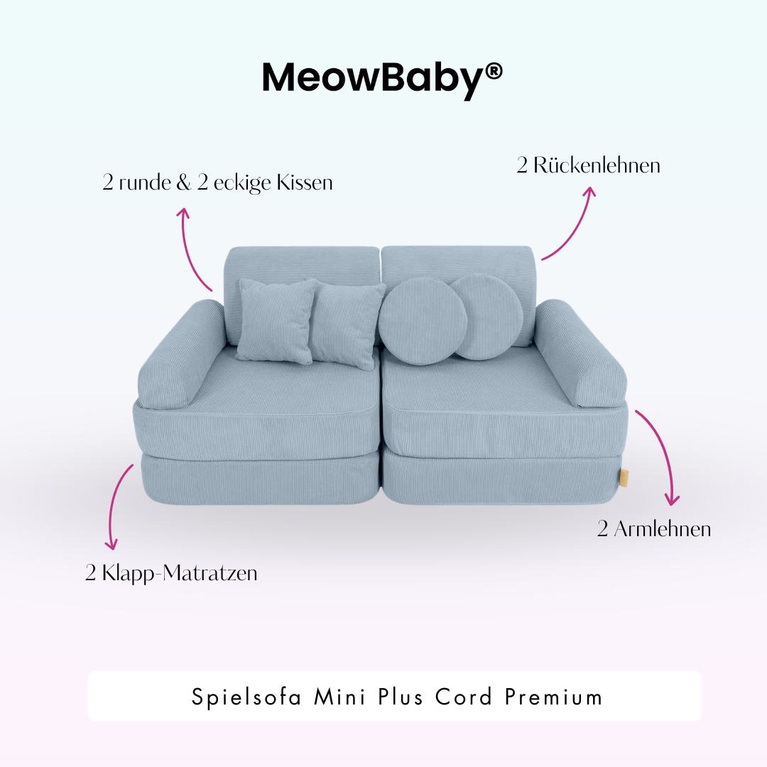 MeowBaby Spielsofa Mini Plus Cord Premium