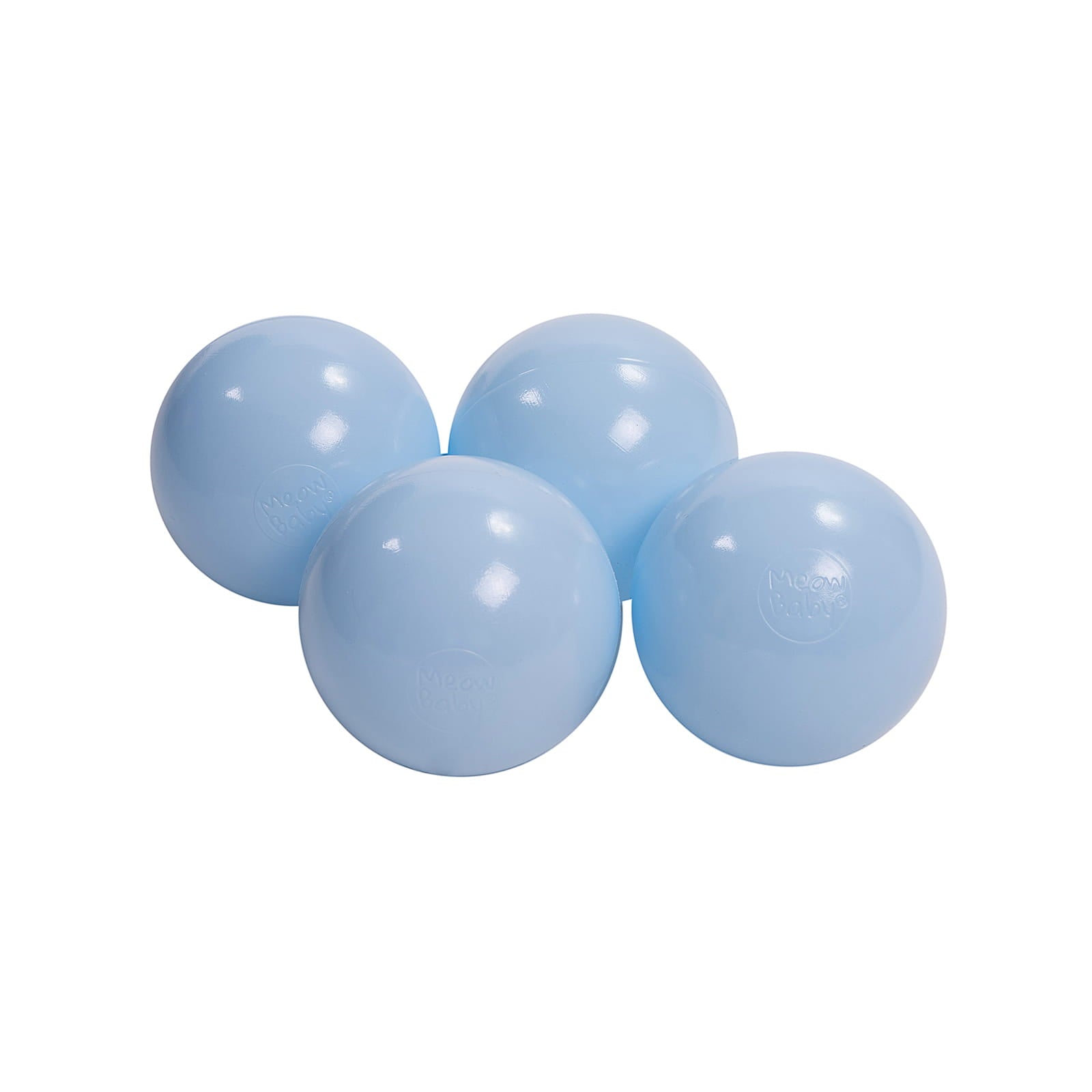 MeowBaby Ballset für Bällebad, 7cm, 50 Stck: Babyblau