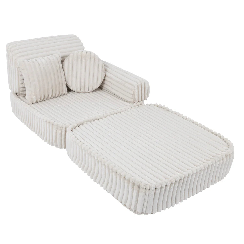 MeowBaby Play Sofa Mini Plus Churros - Cotton Beige