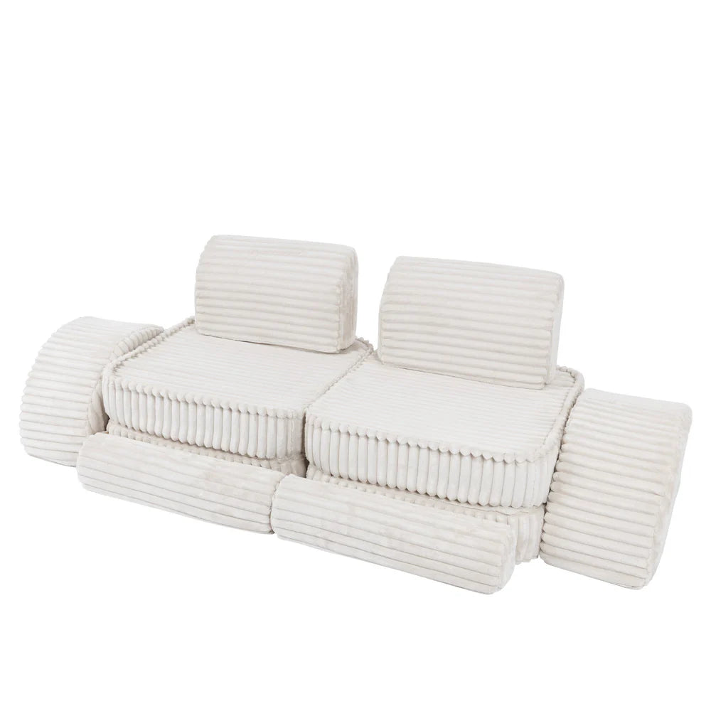 MeowBaby Play Sofa Mini Max Churros - Cotton Beige