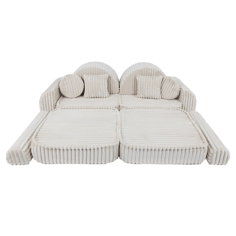 MeowBaby Play Sofa Mini Max Churros - Cotton Beige
