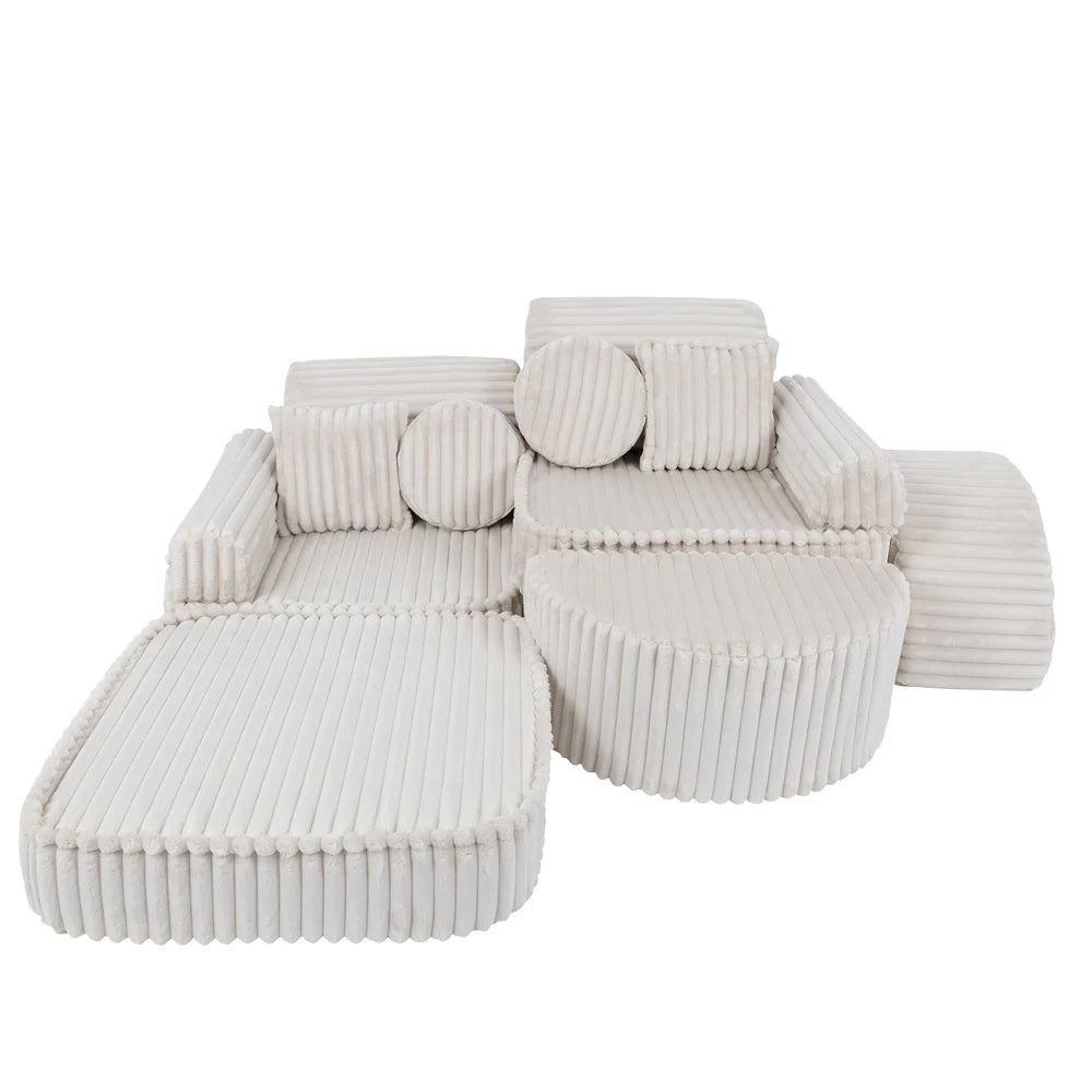 MeowBaby Play Sofa Mini Max Churros - Cotton Beige