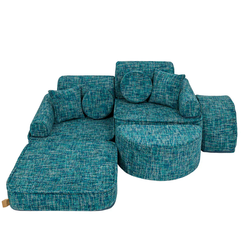 MeowBaby Spielsofa Mini Max Tangle - Lagoon Blue