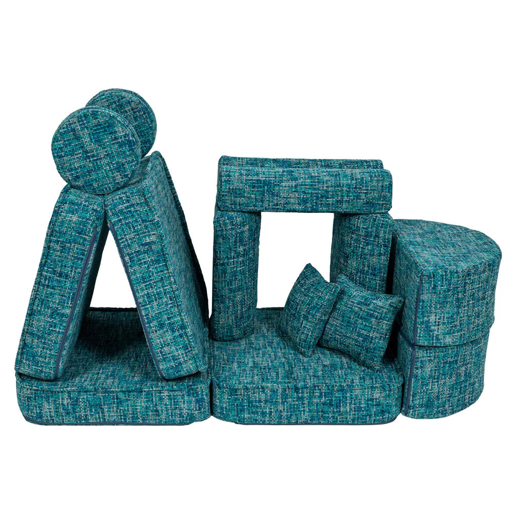 MeowBaby Spielsofa Mini Max Tangle - Lagoon Blue