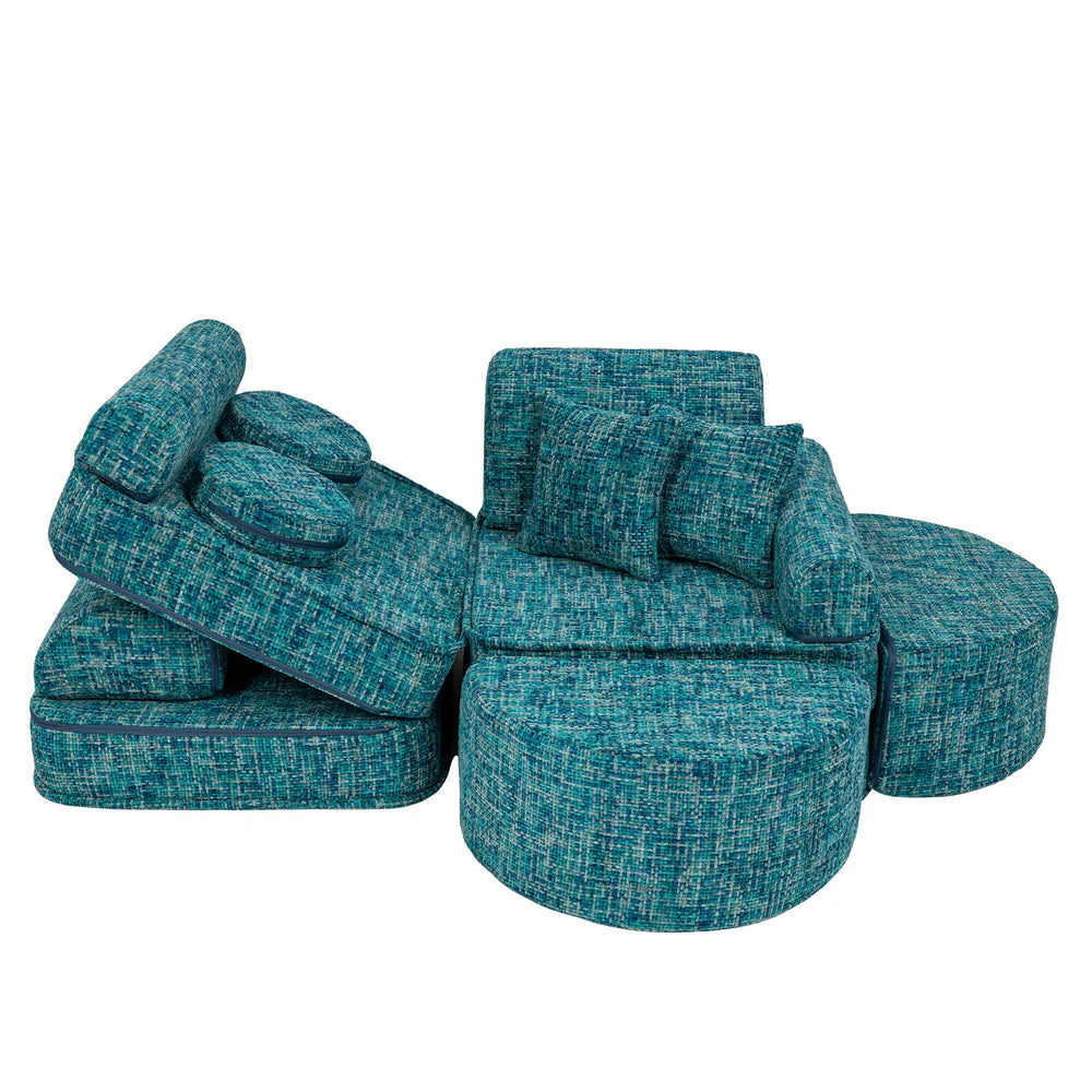 MeowBaby Spielsofa Mini Max Tangle - Lagoon Blue
