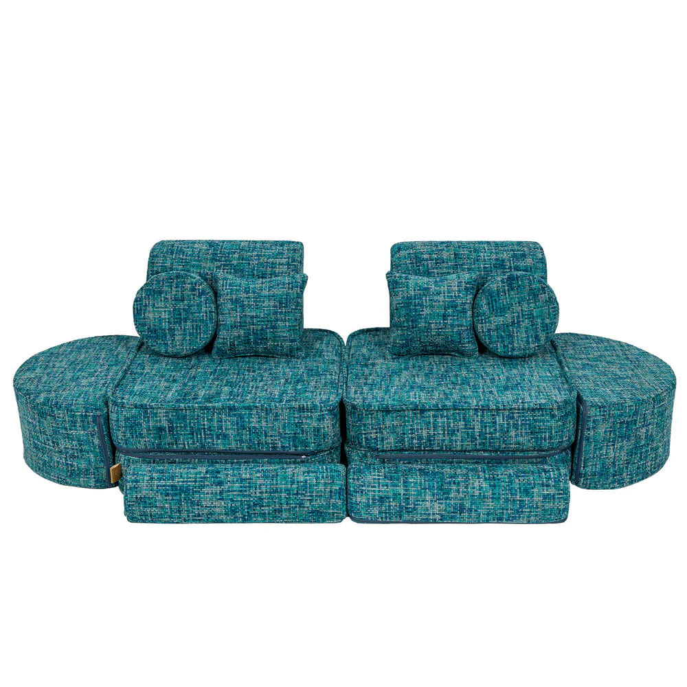 MeowBaby Spielsofa Mini Max Tangle - Lagoon Blue