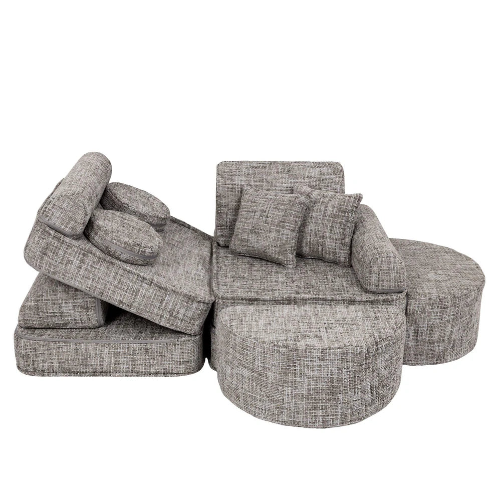 MeowBaby Play Sofa Mini Max Tangle - Moon Grey