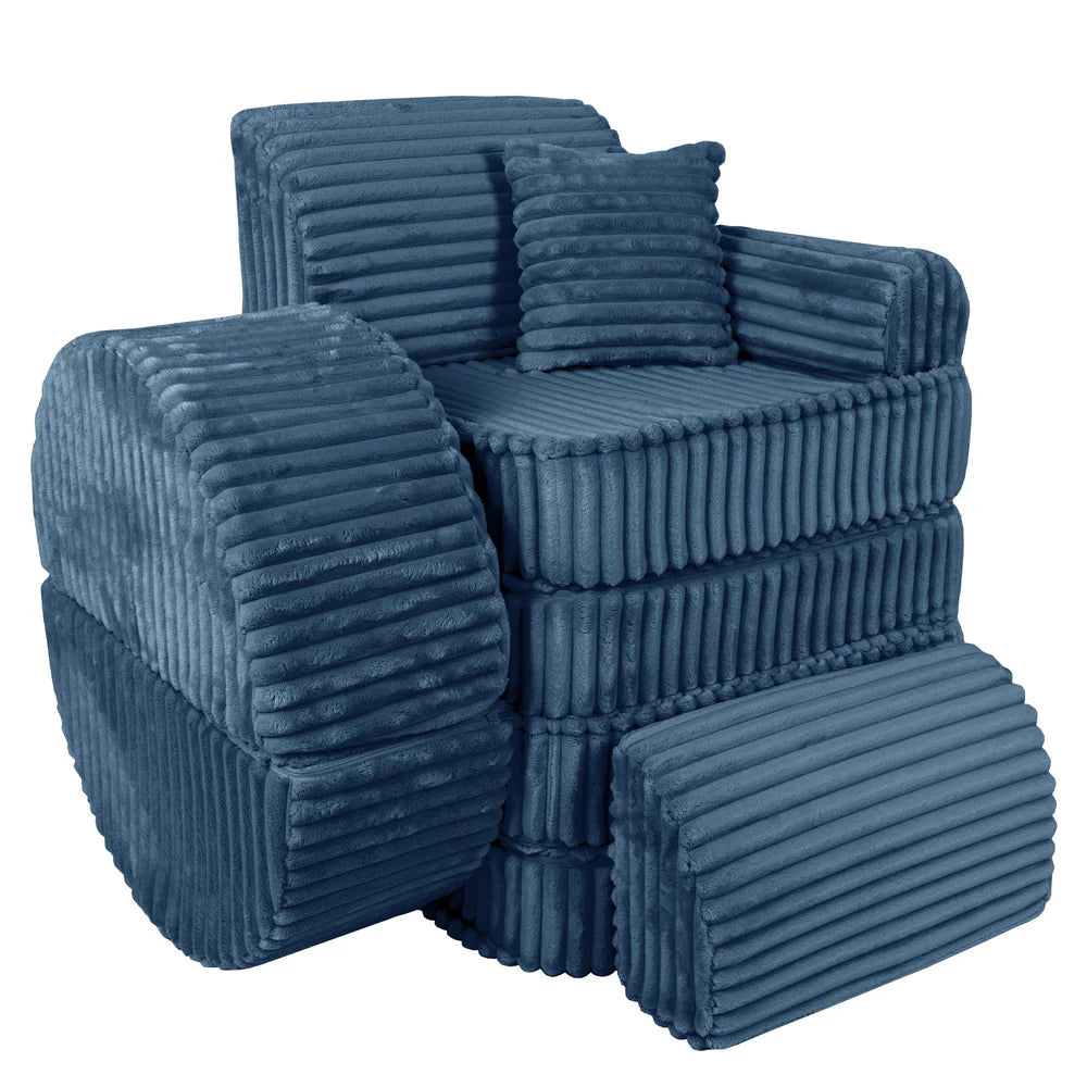 MeowBaby Spielsofa Mini Max Churros - Midnight Blue