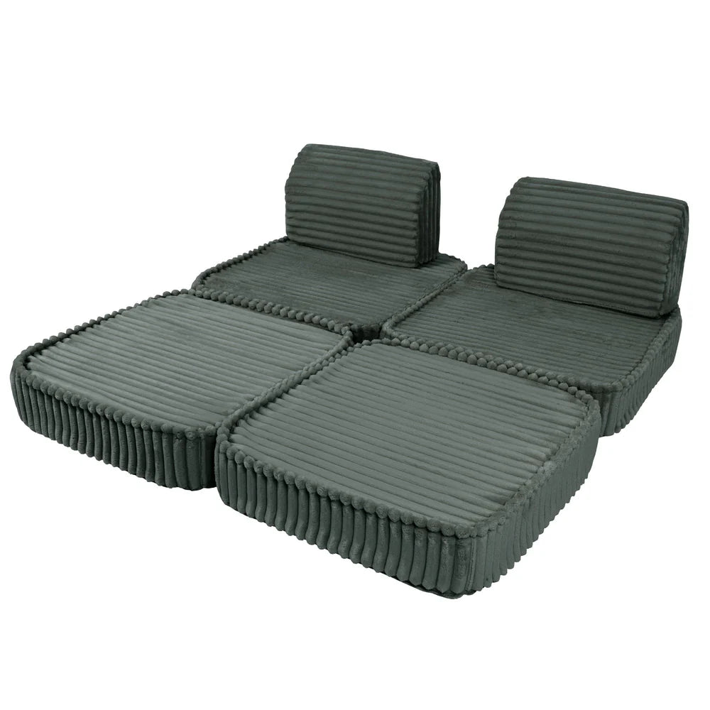 MeowBaby Spielsofa Mini Max Churros - Pine Forest Green