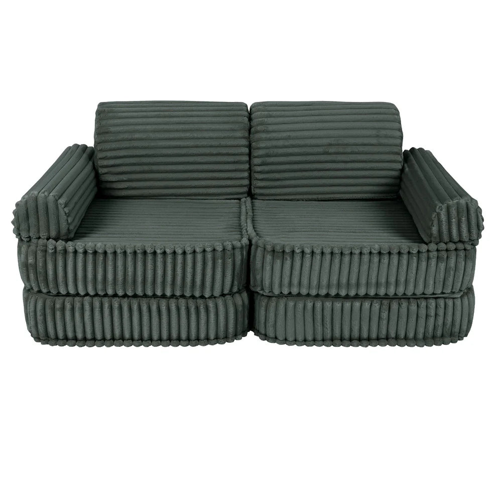 MeowBaby Spielsofa Mini Max Churros - Pine Forest Green