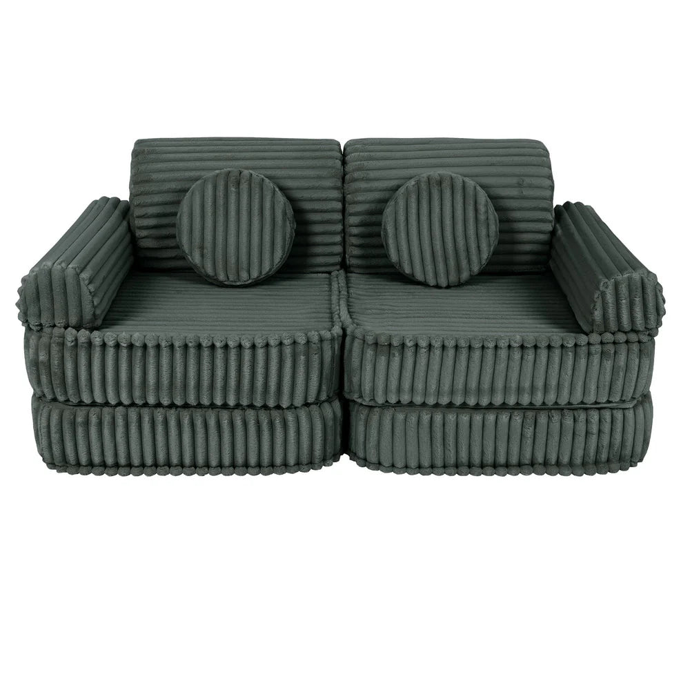MeowBaby Spielsofa Mini Max Churros - Pine Forest Green