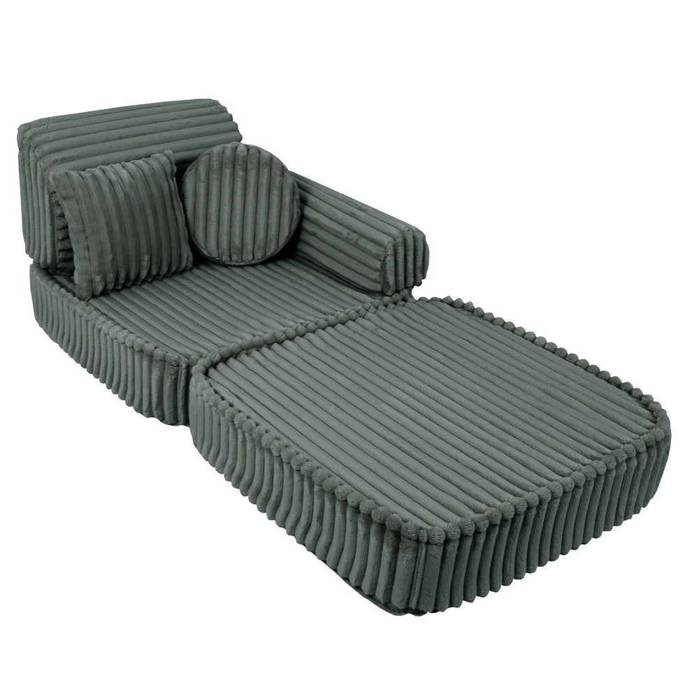 MeowBaby Spielsofa Mini Max Churros - Pine Forest Green