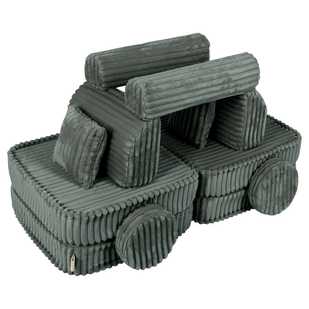 MeowBaby Spielsofa Mini Max Churros - Pine Forest Green