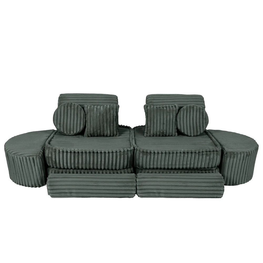 MeowBaby Spielsofa Mini Max Churros - Pine Forest Green