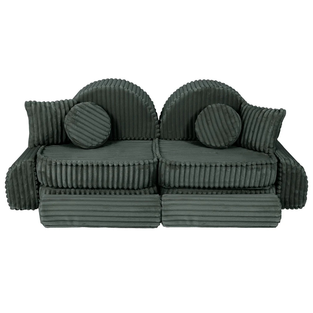MeowBaby Spielsofa Mini Max Churros - Pine Forest Green