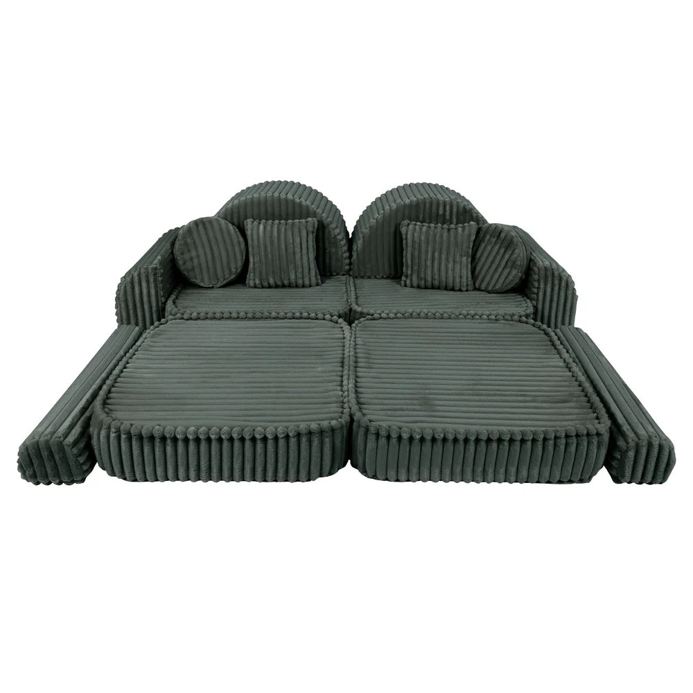 MeowBaby Spielsofa Mini Max Churros - Pine Forest Green