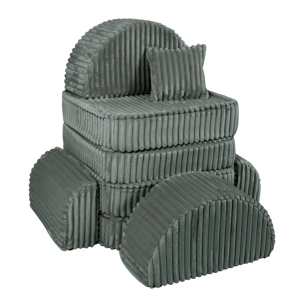 MeowBaby Spielsofa Mini Max Churros - Pine Forest Green