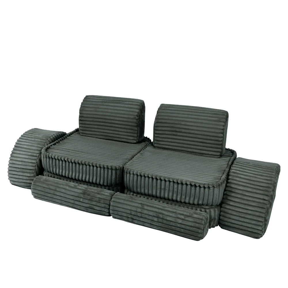 MeowBaby Spielsofa Mini Max Churros - Pine Forest Green