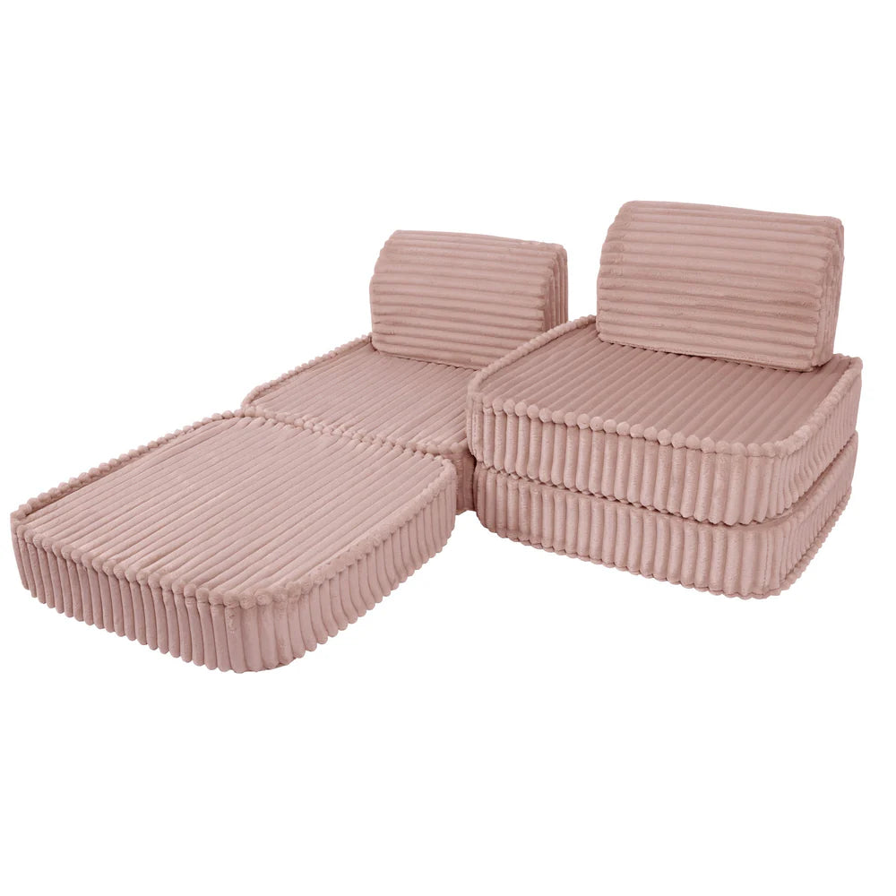 MeowBaby Spielsofa Mini Basic Churros - Ruby Chocolate Pink