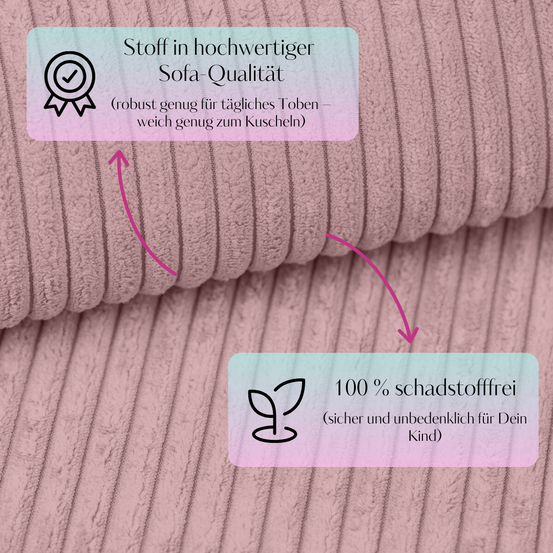 MeowBaby foam play set Aesthetic Cord ecru/beige with ball pit, 200 balls - custom color selection