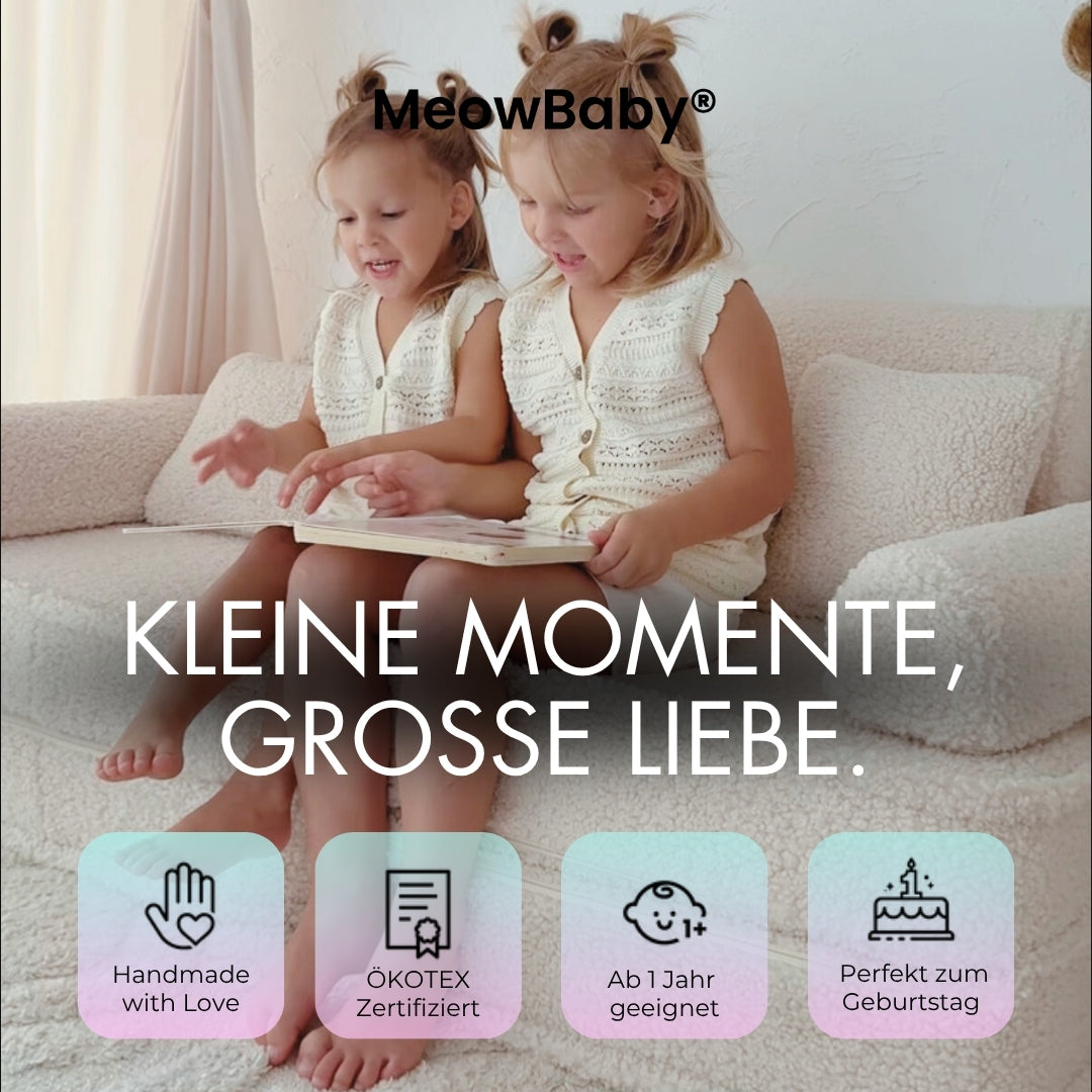 MeowBaby Play Sofa Mini Plus Bearly - beige/cream