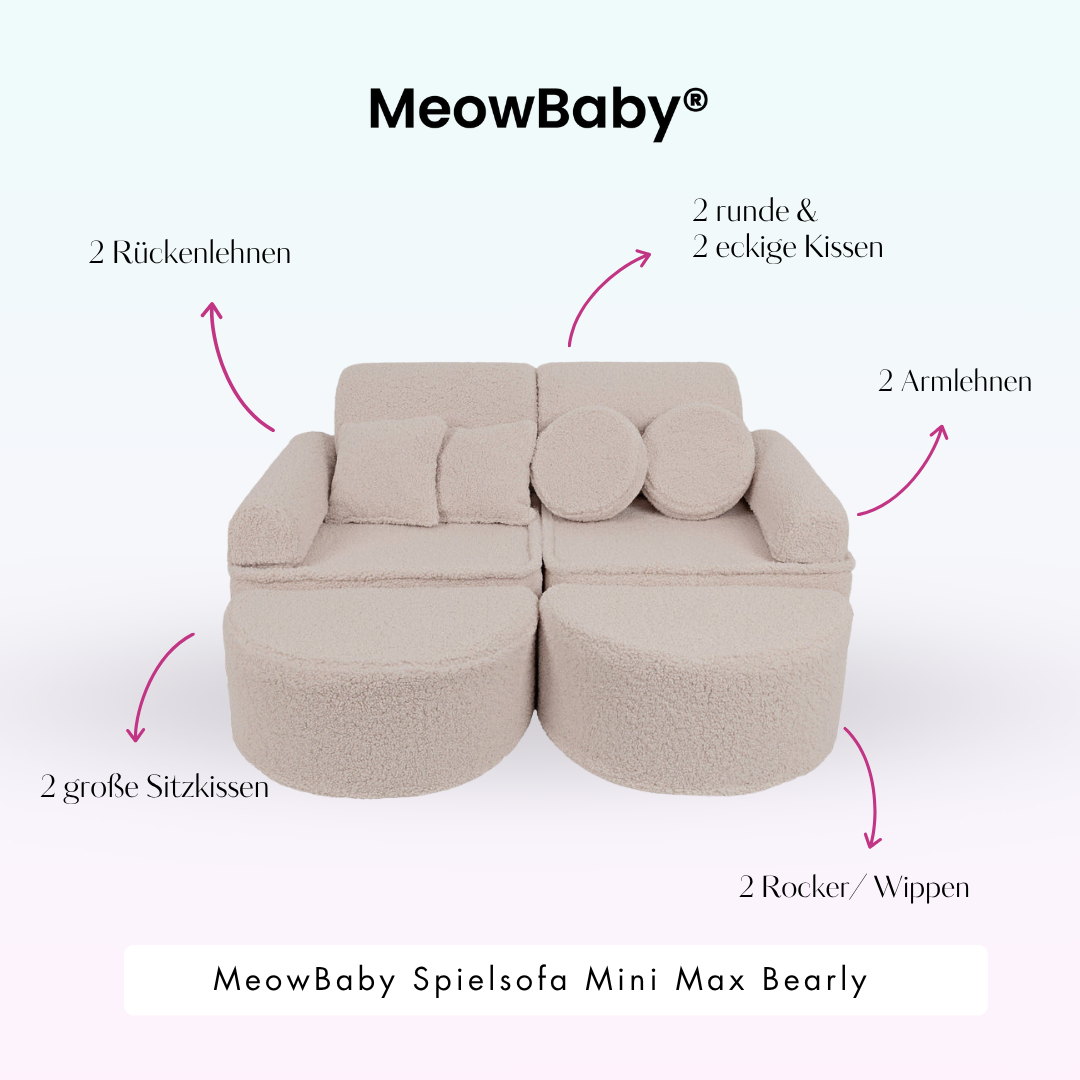 MeowBaby Spielsofa Mini Max Bearly