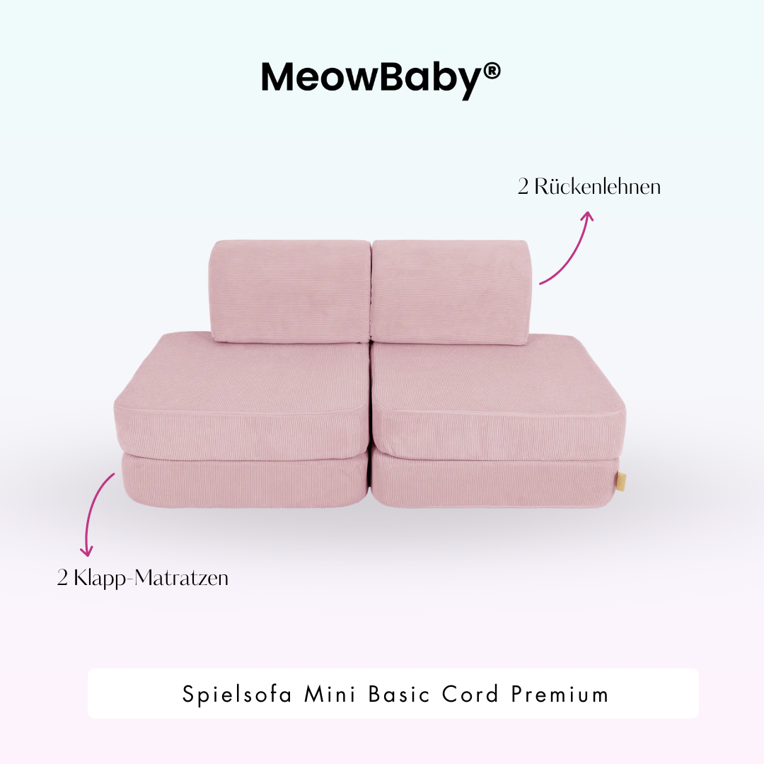 MeowBaby Spielsofa Mini Basic Cord Premium