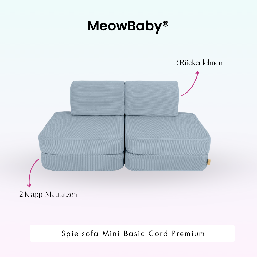 MeowBaby Spielsofa Mini Basic Cord Premium