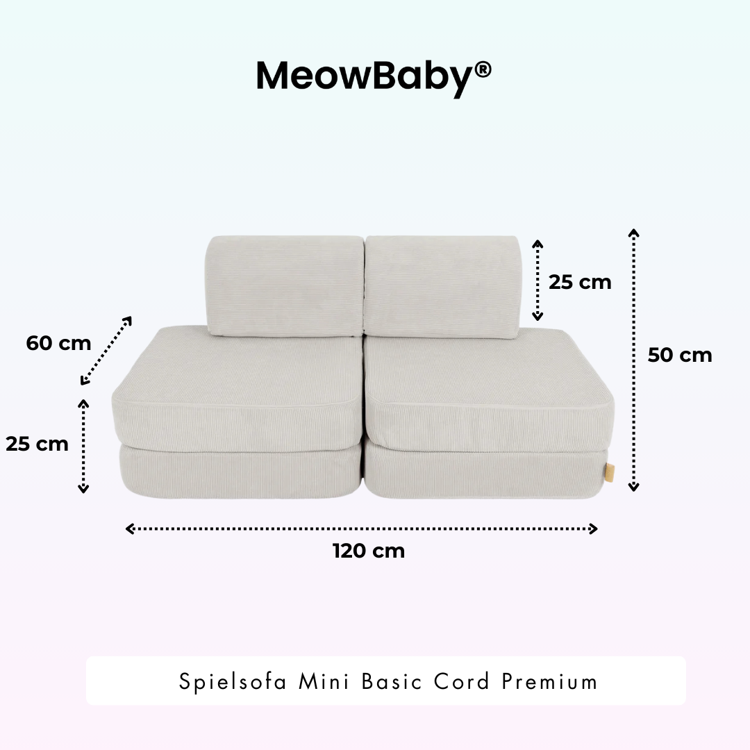 MeowBaby Spielsofa Mini Basic Cord Premium