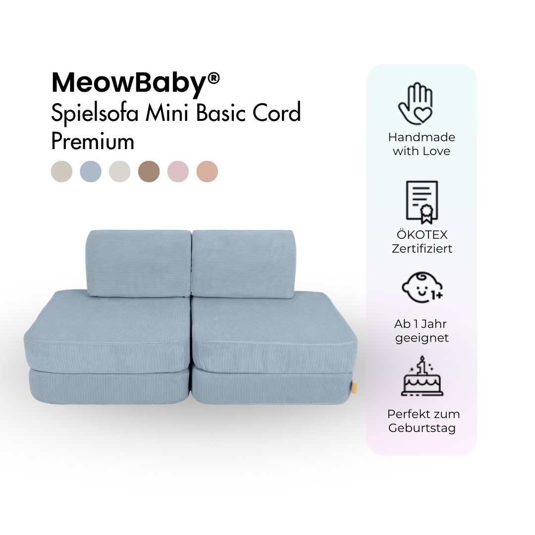 MeowBaby Spielsofa Mini Basic Cord Premium
