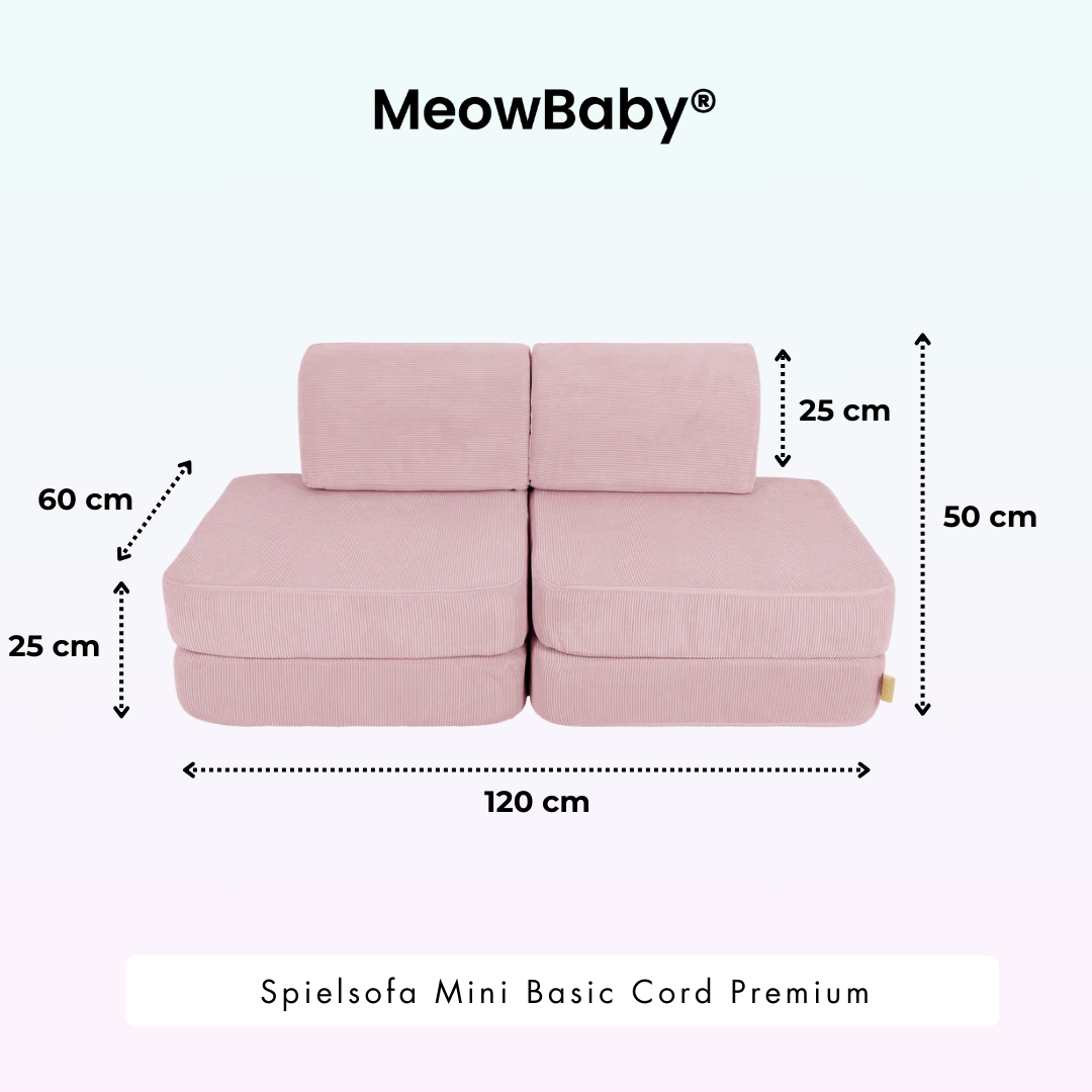 MeowBaby Spielsofa Mini Basic Cord Premium