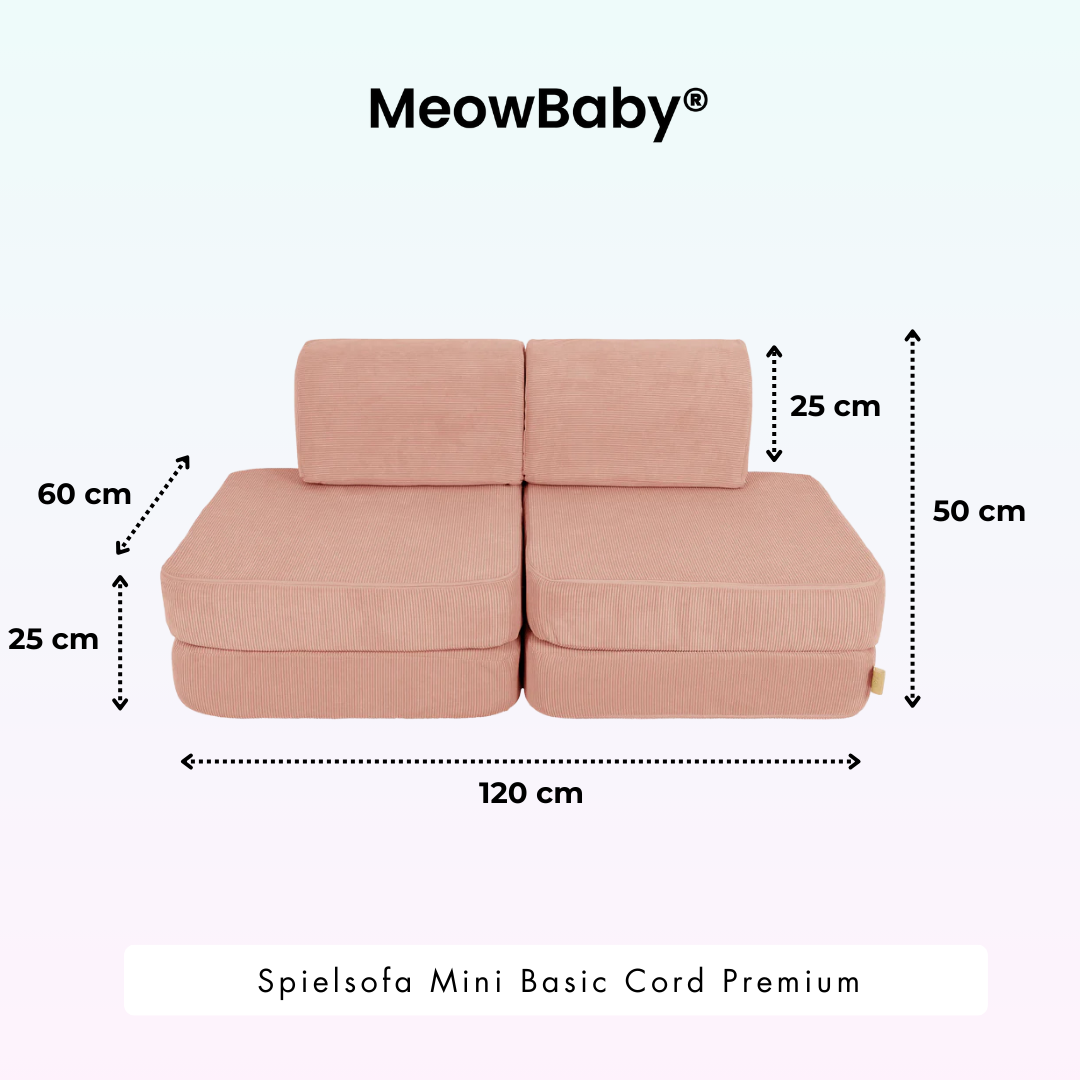 MeowBaby Spielsofa Mini Basic Cord Premium