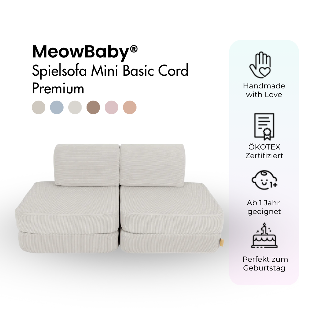 MeowBaby Spielsofa Mini Basic Cord Premium