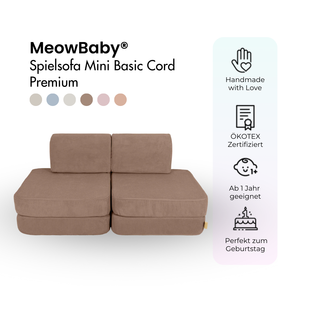 MeowBaby Spielsofa Mini Basic Cord Premium