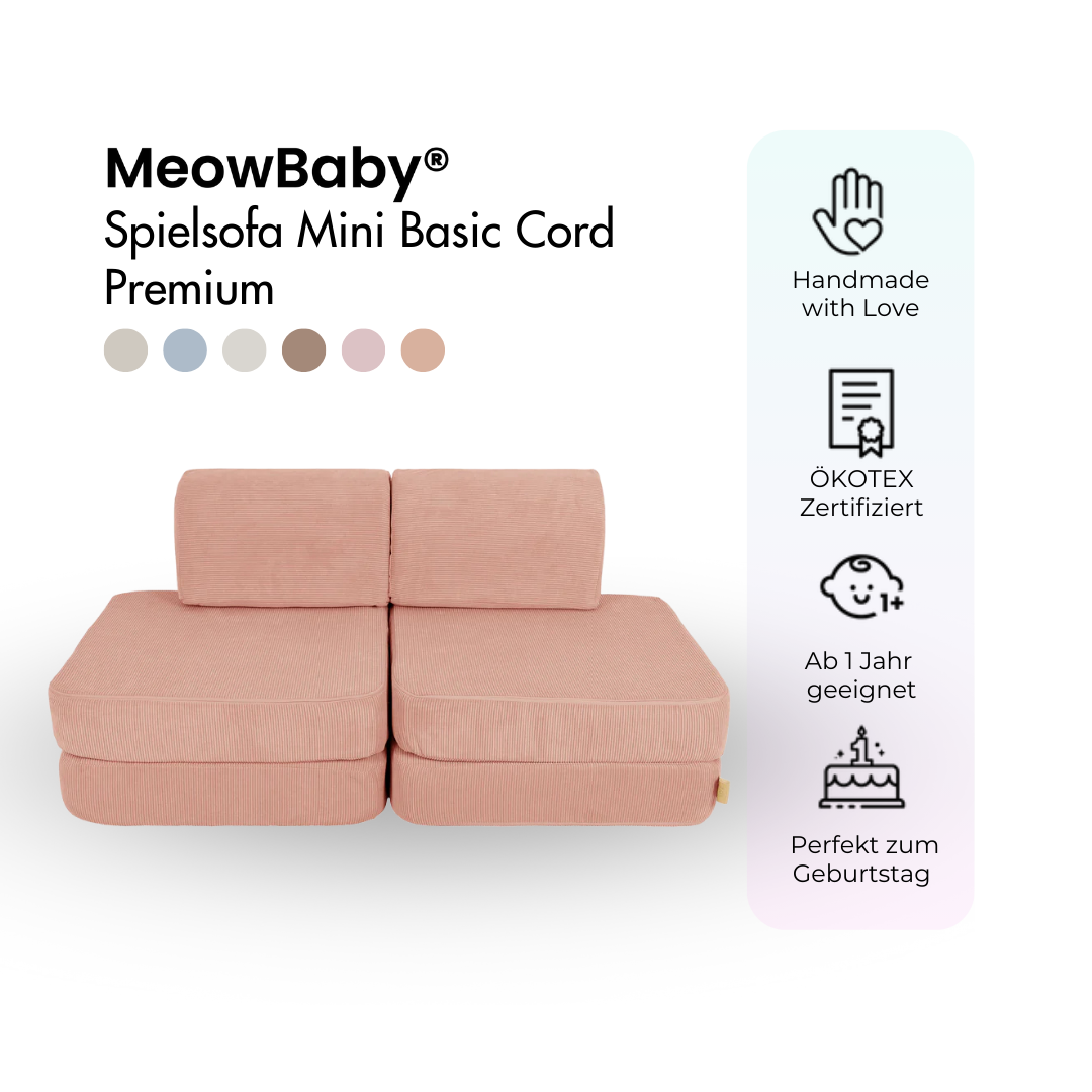 MeowBaby Spielsofa Mini Basic Cord Premium