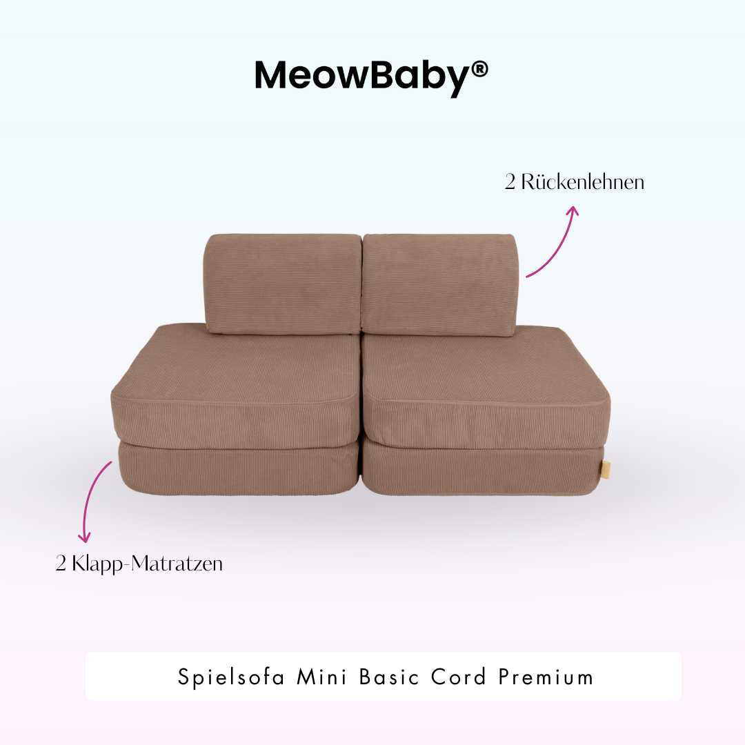 MeowBaby Spielsofa Mini Basic Cord Premium