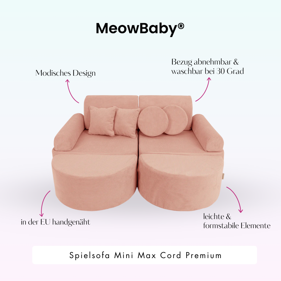 MeowBaby Spielsofa Mini Max Cord Premium
