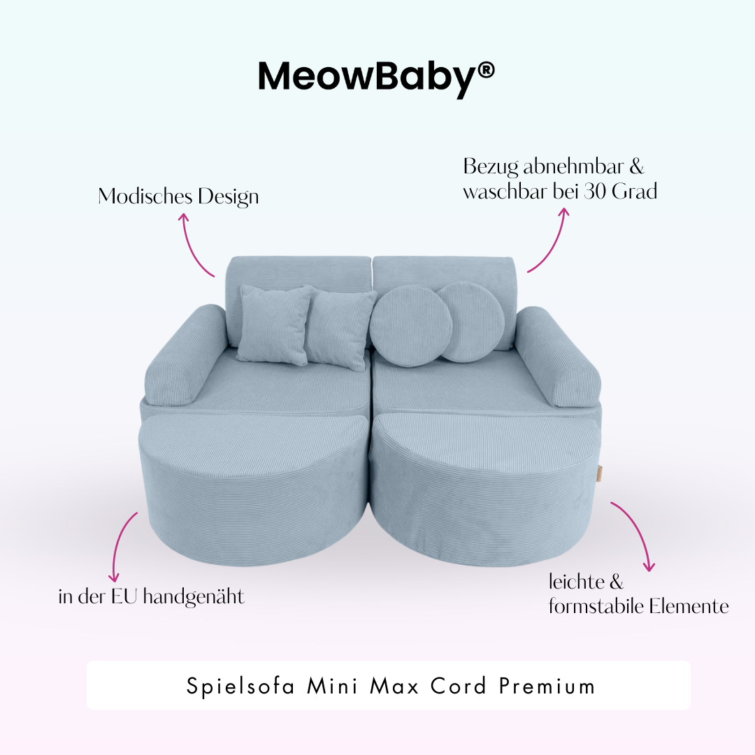 MeowBaby Spielsofa Mini Max Cord Premium